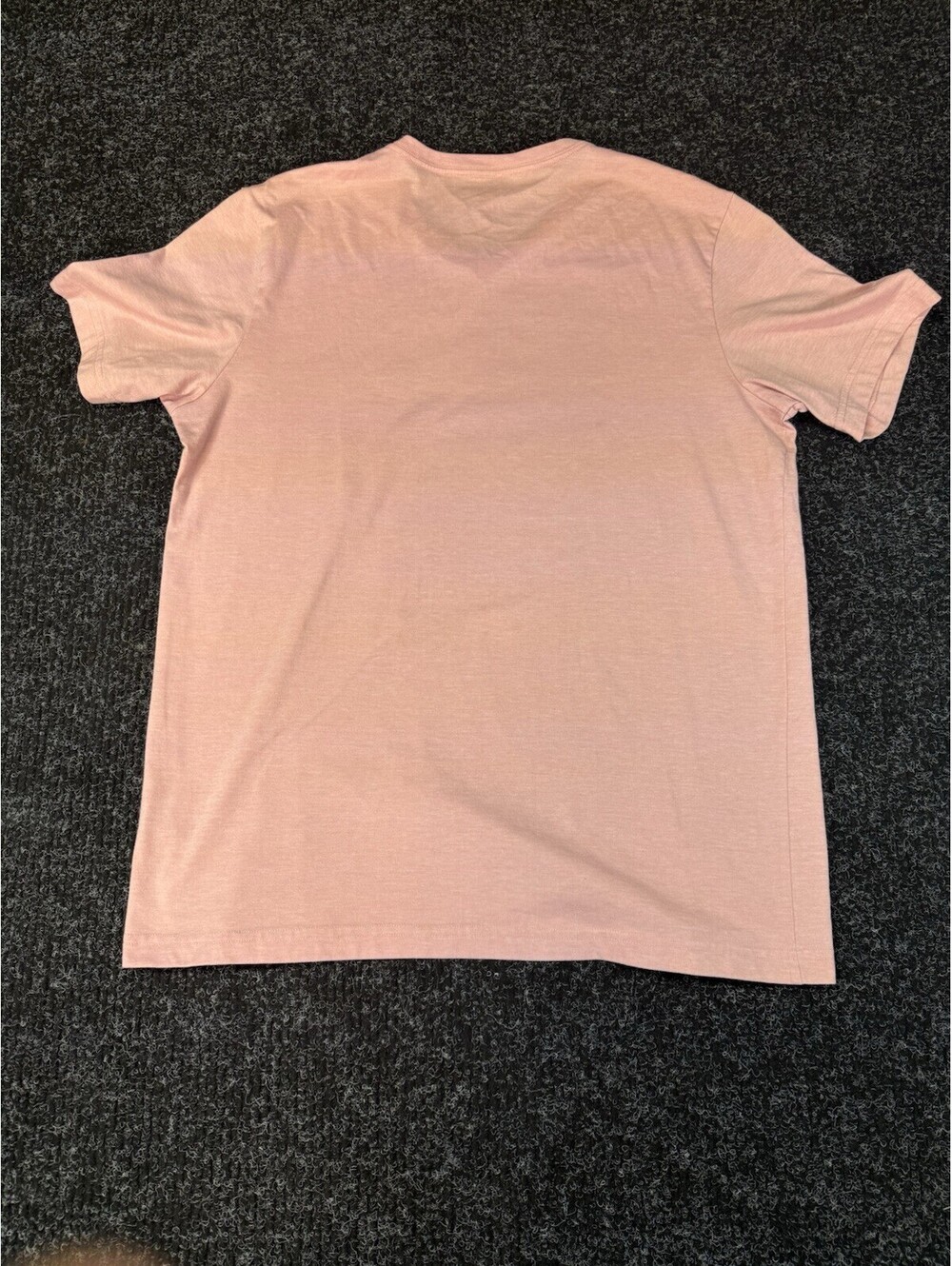 George Pink Solid V-Neck Short Sleeve T-Shirt Men's Size L (42-44) - Picture 3 of 3